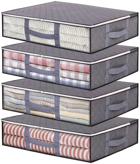 Contenitore di archiviazione con grande capacità - 40 litri - sostenibile - 60 x 45 x 15 cm