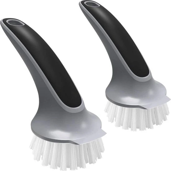 Set di spazzole per pentole e padelle da cucina - set a 2 pezzi Spazzola per la pulizia degli stoviglie
