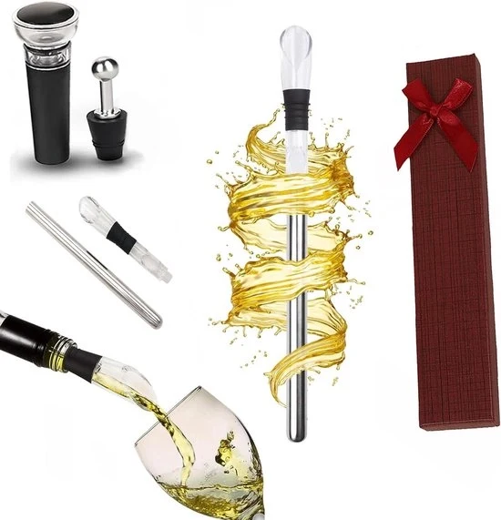 Accessori di vino in acciaio inossidabile - Accessori di vino premium - Regali per appassionati di vino