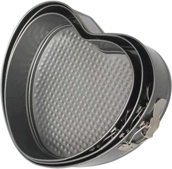 Set di 4 Forme per Torta con Fondo Rimovibile - Pans per Torta con Fondo Liscio - Pans per Torta Ronde Senza Borchie - 24cm 26cm 28cm