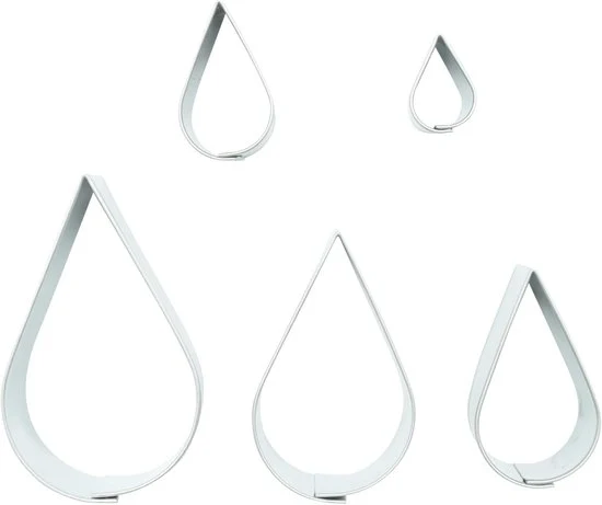 Accessori per forno a forma di goccia - accessori per forno multifunzione - 5 pezzi - metallo