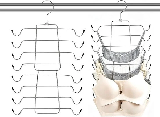 Set di 2 Organizzatori di Sotto la Cintura Spazia Reattivi – Organizzatore di Sotto la Cintura in Metallo per 16 pezzi, Nero