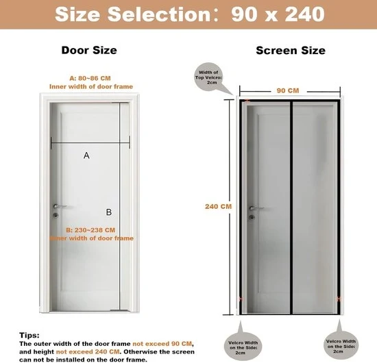 Velo di protezione contro gli insetti - 1 pezzo - Bianco - 90x240 cm
