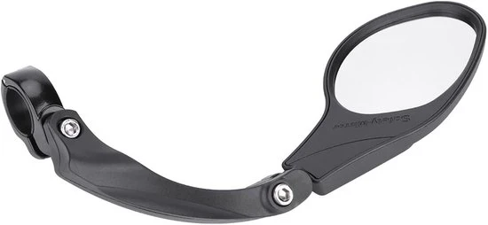 Specchio retrovisore per bicicletta - rotazione 360 gradi - ripiegabile - nero