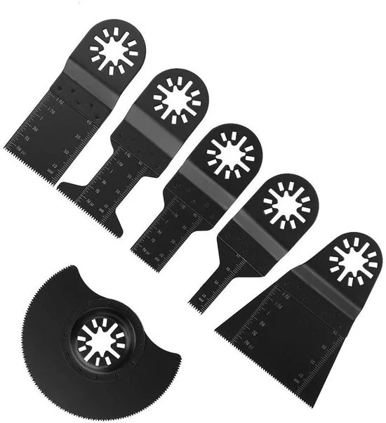 Set di lame multitool oscillanti con rilascio rapido per sega a spinta in acciaio al carbonio HCS elettrico