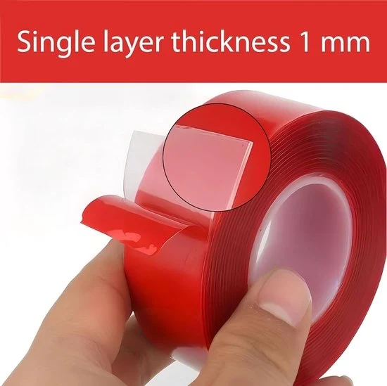 Tape Acrilico a Doppia Faccia - Adesivo Forte - 1 mm