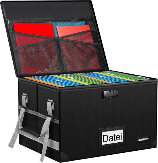 Organizzatore di cartelle pieghevole con slot - Resistente al fuoco e all'acqua - Portatile