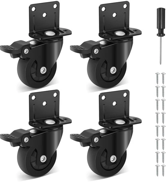Ruote di sostegno 25 mm - Stabile e morbide - 8 pezzi