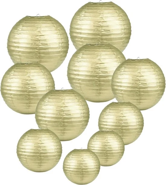 Decorazione di Matrimonio a Lampioni - Lampione a Lampa Ronde con Copertura - Pacchetto Riciclabile - 10 Pezzi - Diversi Formatelli