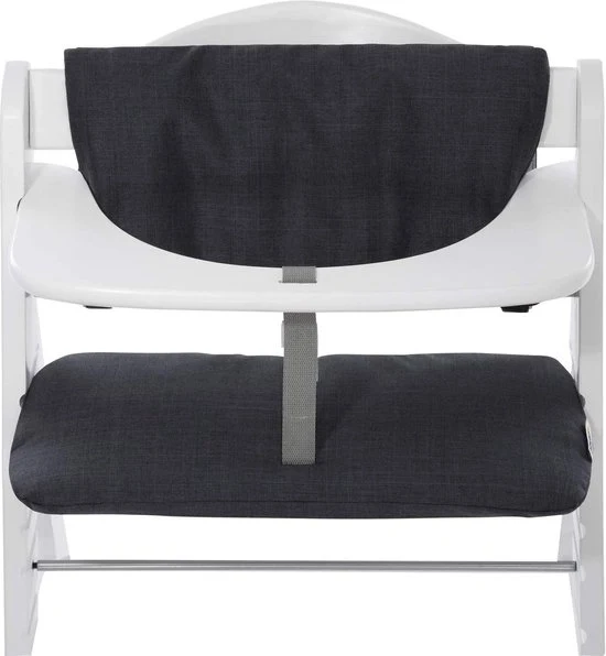 Panno di Supporto per Seggiolino per Bambini - Deluxe - Facile da Attaccare e da Pulire - Nero Grigio - Comodo e Stilistico - 2 Pezzi