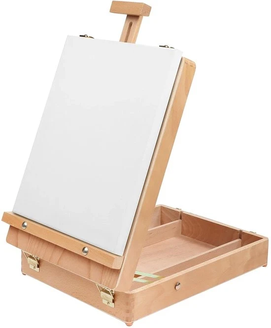 Ezel Portatile per Pittura e Disegno - Adatto per Studenti e Principianti - Legno di Betulla