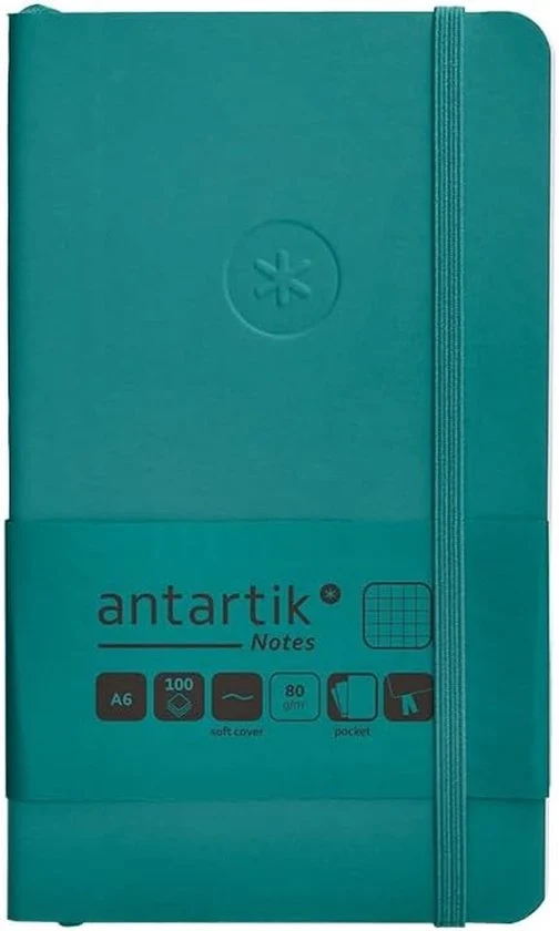 Agenda con elastico - acquamarina - A6 - 100 fogli