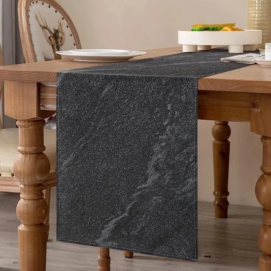 Tela da tavolo moderna - tovaglia decorativa per tavolo salotto - 1 pezzo - 33 x 183 cm - lino