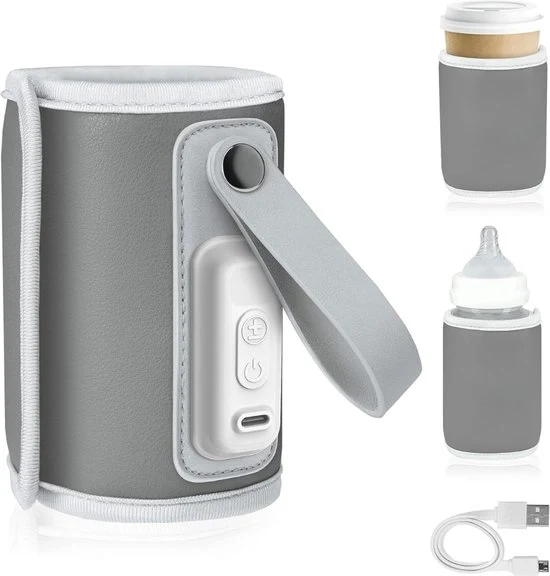 Flessenwarmer Portatile - Flessenwarmer per Viaggio - Flessenwarmer Senza Fili - Flessenwarmer per Uso Esterno - Riscaldamento Rapido