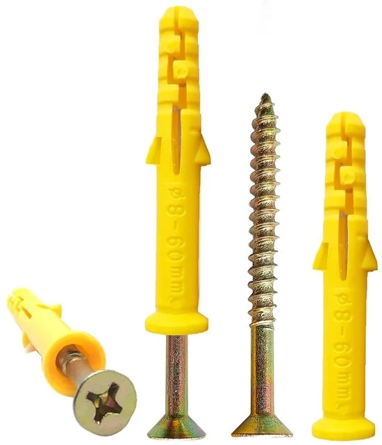 Anchetti per muro con viti - fissaggio forte - set da 50