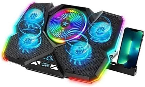 Raffreddatore per laptop - Piastra di raffreddamento per laptop - Supporto di raffreddamento - Adattabile - Ante l'overheating - Da non mancare in estate per il vostro laptop!