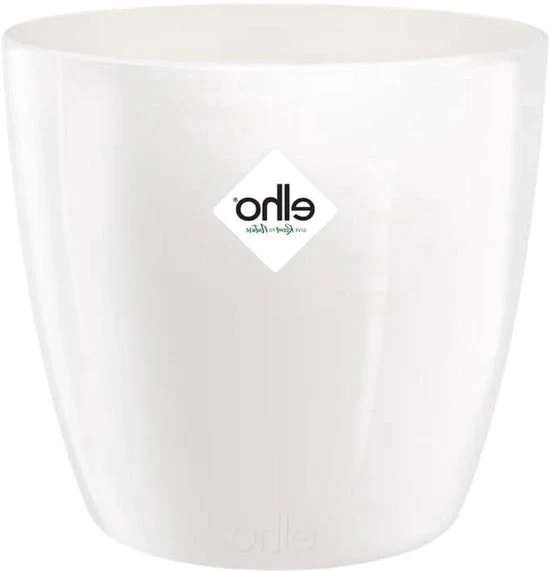 Vaso di Fiori Bianco - Design Elegante - Ø 25.2 cm - Per Interno