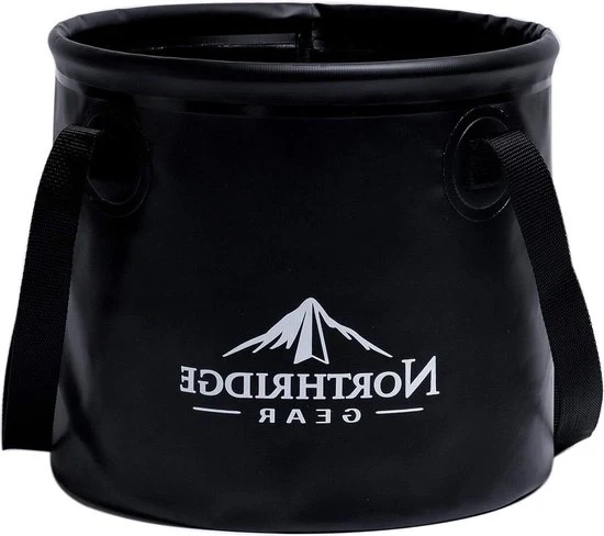 Telescopio di scarico per esterni con design trendy - Da utilizzare come vasca da bagno o secchio da 15L - Nero - Telescopio di scarico per esterni