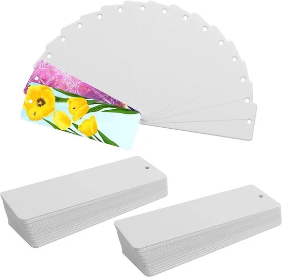 Leggii per libri in cartone - 300 pezzi - Bianco - 15 x 5 cm