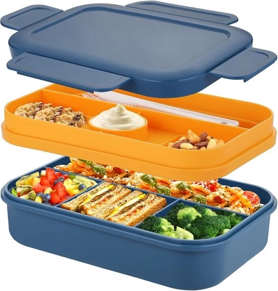 Borsa da Pranzo per Adulti - 2000ml Contenitore da Cucina con Accessori - Ideale per il Lavoro