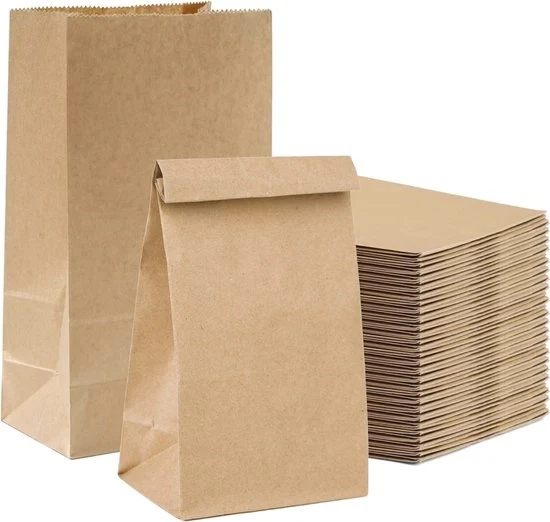 Sacchetti di carta sostenibili - 50 pezzi - 21 x 14 cm - Ideali per calendario dell'Avvento e festività