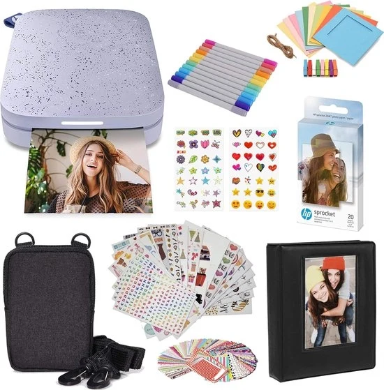 Stampante Portatile Mini - Kit di Avvio - Stampanti a Mano - Stampante da Portare - Stampante Mobili - Fotostampante