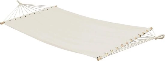 Hangmat XXL con asta di espansione 200x120 Beige - hangmat a doppia parete - hangmat per giardino 2 persone Hangmat con asta di espansione