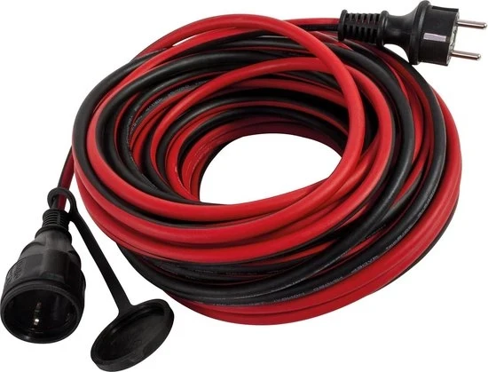 Cavo di estensione 25 m 230 VAC 16 A IP44 multicolore per esterno