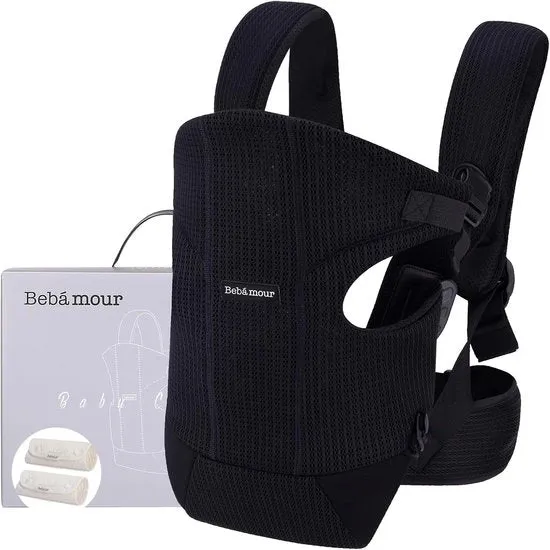Porta bambino per schiena - confortevole e pratico - 1 pezzo - nero