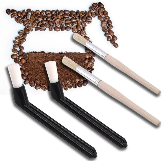Set di spazzole di pulizia per macchina del caffè - 4 pezzi - per macchine del caffè - plastica