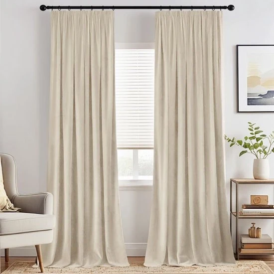 Gordini di velluto - Opaco e termoisolanti - Set da 2 - 140 x 260 cm