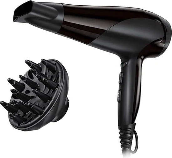 Asciugacapelli - Asciugacapelli Ionico - Faccia di Föhn - Capelli Ricci - Anti Pelo Secco
