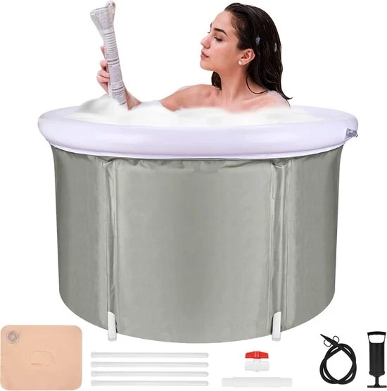 Bagno di ghiaccio da 300 litri - vasca da sedere - colore grigio
