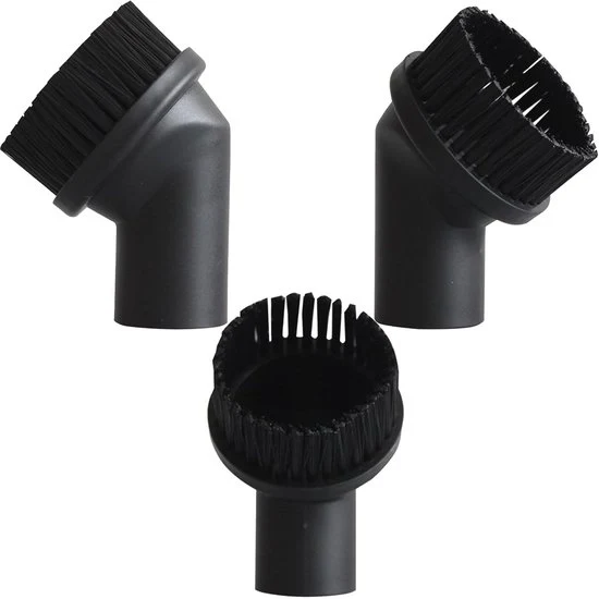 Borsette a pelo di cavallo rotondo - Accessori - Per angoli piccoli pulizia - 3 pezzi - Materiale morbido