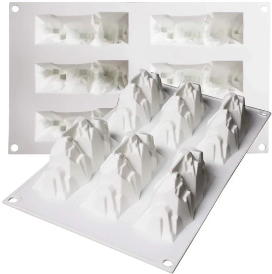 Mousse di silicone a forma di torta francese - 3D forme per la torta - 6 fori - adatte per la DIY torta
