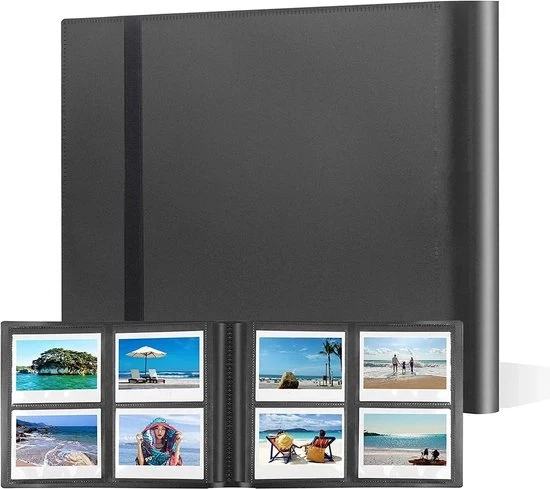 Album fotografico a 160 pagine - adatto per fotocamere istantanee - nero