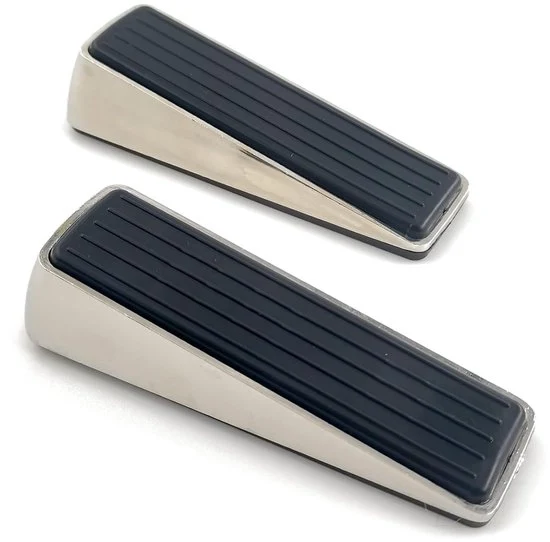 Antislip per porte - 1 pezzo - Zinklegering - 12x4x2.8 cm