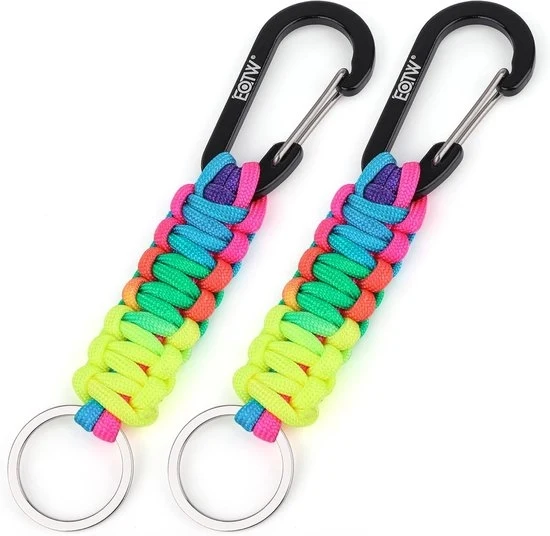 Hanger a muro con gancio a carabina - multifunzionale e colorato - 2 pezzi