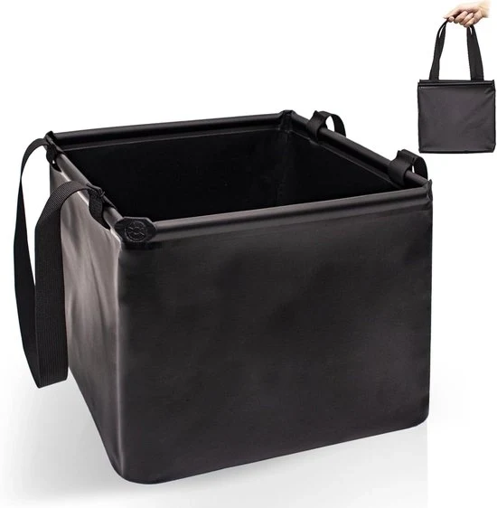 Kompressa per tenda - vasca esterna per campeggio - 20 l - nero - telo ecologico