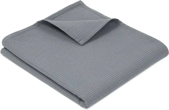 Diplo Structura in Wafel - Telaio in Cotone - 150x200 cm - Grigio