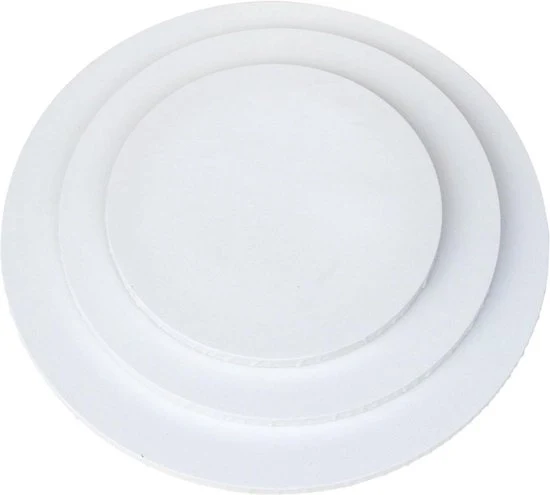 Tessuto di Lino Rond 30 cm - 4 Pezzi - Qualità Spessa - Pittura - 380 g/m2 Telaio per Pittura Grande