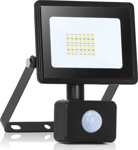 Sensore di Movimento Spot Led 20W 2050 lm - molto luminoso - IP65 impermeabile all'acqua - 4000 K bianco naturale - per esterno - giardino garage terrazza Illuminazione Esterna