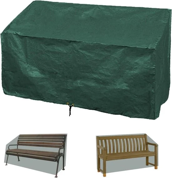 Banchina per giardino impermeabile - protezione contro condizioni atmosferiche - 1 pezzo - verde - polietilene - 163 x 66 x 63/89 cm