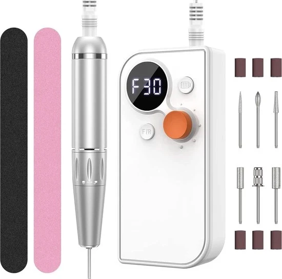 Fila elettrica per unghie - Kit manicure e pedicure - Fila per unghie elettrica - Manicure e pedicure.