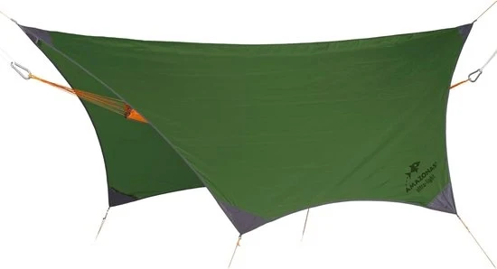Tenda Ultra-Light per Viaggiatori Resistente 340 x 280 cm Peso Netto 800 gram in Verde