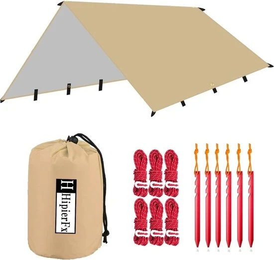 Tenda da Campeggio - 3 x 4 m - Telaio Leggero e Impermeabile