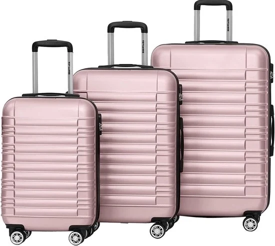Valigetta a ruote 55x40x20 cm – Trolley rigido con ruote – Bagaglio leggero da viaggio – Dimensioni a mano