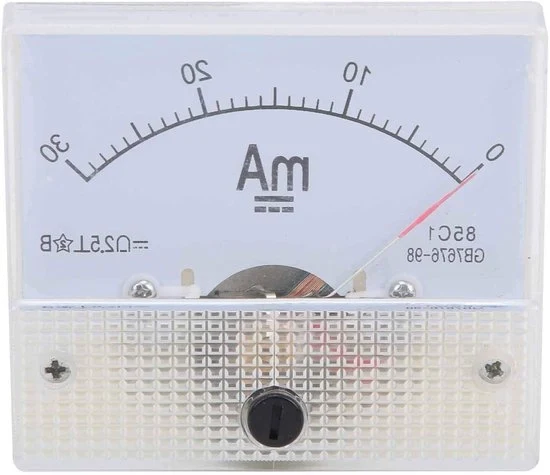 Ampèremetro Analogico 85C1 DC 0-30mA Indicatore a Puntatore - Principale Strumento di Misura con Struttura Semplificata