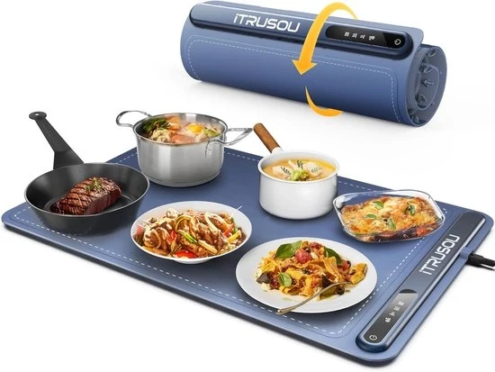 Piatto di riscaldamento per piatti - riscaldatore alimentare - 1 pezzo - materiale nano-siliconico