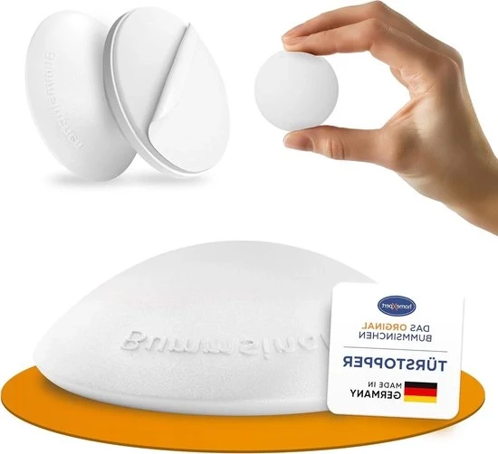 Stopper per porte Bummsinchen 10 pezzi diametro 40 mm bianco X502201-4 con fermaglio per porta Xpert